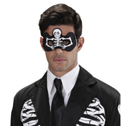 Škraboška kostlivec černá